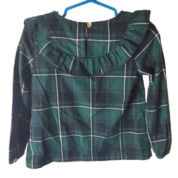 Carter's Black/Green Plaid Top, 2T, NWT - Picture 3 of 6